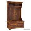 Picture of Owensville Rustic Solid Wood Entryway Hall Tree Bench with Storage