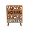 Picture of Alaina Rustic Reclaimed Wood 4 Drawer End Table