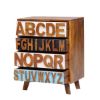Picture of Alaina Rustic Reclaimed Wood 4 Drawer End Table