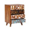 Picture of Alaina Rustic Reclaimed Wood 4 Drawer End Table