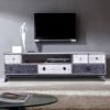 Picture of Arona Rustic Reclaimed Wood 6 Drawer Media Console Cabinet