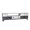 Picture of Arona Rustic Reclaimed Wood 6 Drawer Media Console Cabinet