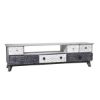 Picture of Arona Rustic Reclaimed Wood 6 Drawer Media Console Cabinet