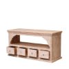 Picture of Stotfold Shabby Chic Reclaimed Wood 4 Drawer Media Tv Stand