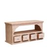 Picture of Stotfold Shabby Chic Reclaimed Wood 4 Drawer Media Tv Stand