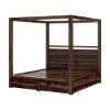 Picture of Farson Contemporary Solid Wood 4 Piece Canopy Bedroom Set