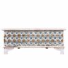 Picture of Virgil Distressed White Reclaimed Wood Brass Accent Storage Trunk