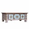 Picture of Worley Reclaimed Wood Brass Accent Traditional Rustic Storage Trunk