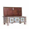 Picture of Worley Reclaimed Wood Brass Accent Traditional Rustic Storage Trunk