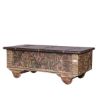 Picture of Talence Reclaimed Wood Hand Carved Antique Coffee Table Trunk