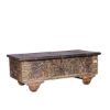 Picture of Talence Reclaimed Wood Hand Carved Antique Coffee Table Trunk
