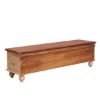Picture of Osmond Rustic Reclaimed Wood Floral Hand Carved  Storage Trunk Chest