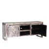Picture of Wheaton White Wash Reclaimed Wood Media Console Cabinet