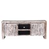 Picture of Wheaton White Wash Reclaimed Wood Media Console Cabinet