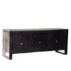 Picture of Wheaton White Wash Reclaimed Wood Media Console Cabinet