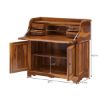 Picture of Canistota Rustic Solid Wood Drop Front Home Office Secretary Desk