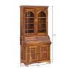 Picture of Canistota Tall Drop Front Home Office Secretary Desk With Hutch