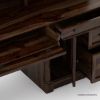 Picture of Perrinton Rustic Solid Wood Home Office Computer Desk With Hutch