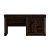 Picture of Perrinton Rustic Solid Wood Home Office Computer Desk w Drawers