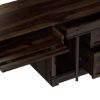 Picture of Perrinton Rustic Solid Wood Home Office Computer Desk w Drawers