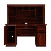 Picture of Brooten Rustic Solid Wood Home Office Computer Desk With Hutch