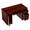 Picture of Brooten Rustic Solid Wood Home Office Computer Desk with Keyboard Tray