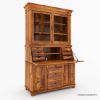 Picture of Weldona Solid Wood Secretary Desk with Hutch