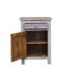Picture of Hereford Reclaimed Wood Handcarved 1 Drawer Nightstand