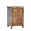 Picture of Hereford Reclaimed Wood Handcarved 1 Drawer Nightstand