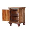 Picture of Boynton Handcrafted Buddha Brass Inlay Door Reclaimed Wood Nightstand