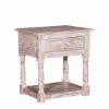 Picture of Burgin Grey Wash Reclaimed Wood 1 Drawer End Table