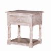 Picture of Burgin Grey Wash Reclaimed Wood 1 Drawer End Table