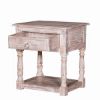 Picture of Burgin Grey Wash Reclaimed Wood 1 Drawer End Table