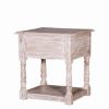 Picture of Burgin Grey Wash Reclaimed Wood 1 Drawer End Table