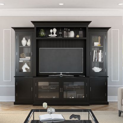 Picture of Baltimore Solid Wood Entertainment Center For TVs Up To 55"