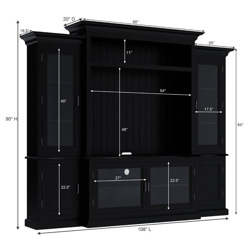 Baltimore Solid Wood Entertainment Center For TVs Up To 55