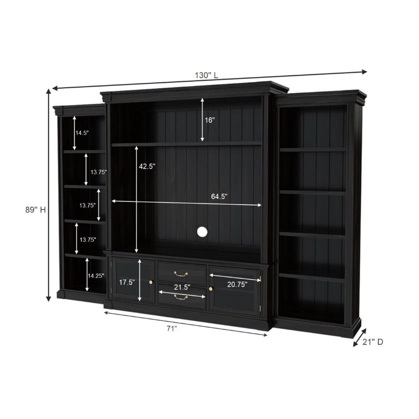 Orick Solid Wood Entertainment Center For TVs up to 60