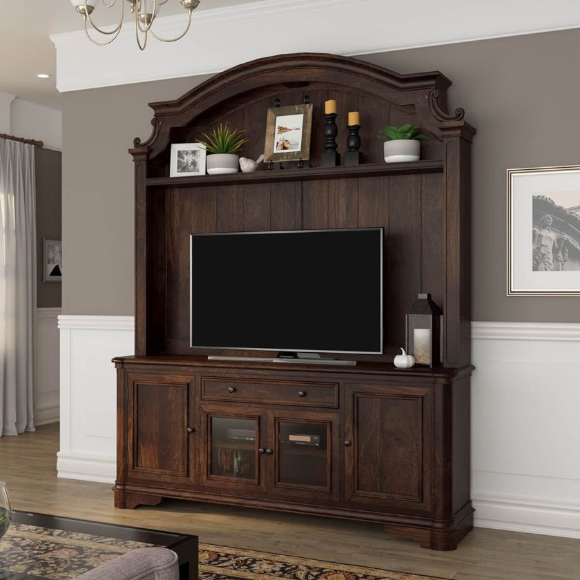 Picture of Honduras Rustic Solid Wood Entertainment Center