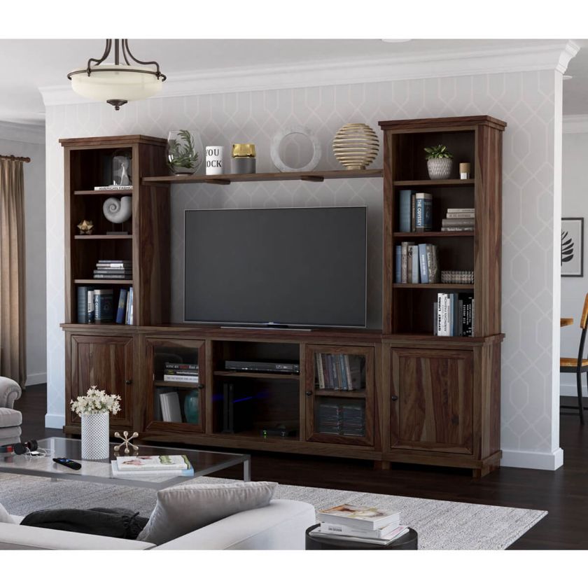 Picture of Towson Solid Wood Entertainment Center For TVs Up To 70"