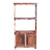 Picture of Hartford Reclaimed Wood Bookcase with File Cabinet At Bottom