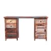 Picture of Ojai Rustic Reclaimed Wood Writing Desk with Drawers
