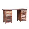 Picture of Ojai Rustic Reclaimed Wood Writing Desk with Drawers