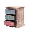 Picture of Alamance Handcrafted Reclaimed Wood 3 Drawer Nightstand