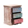 Picture of Alamance Handcrafted Reclaimed Wood 3 Drawer Nightstand