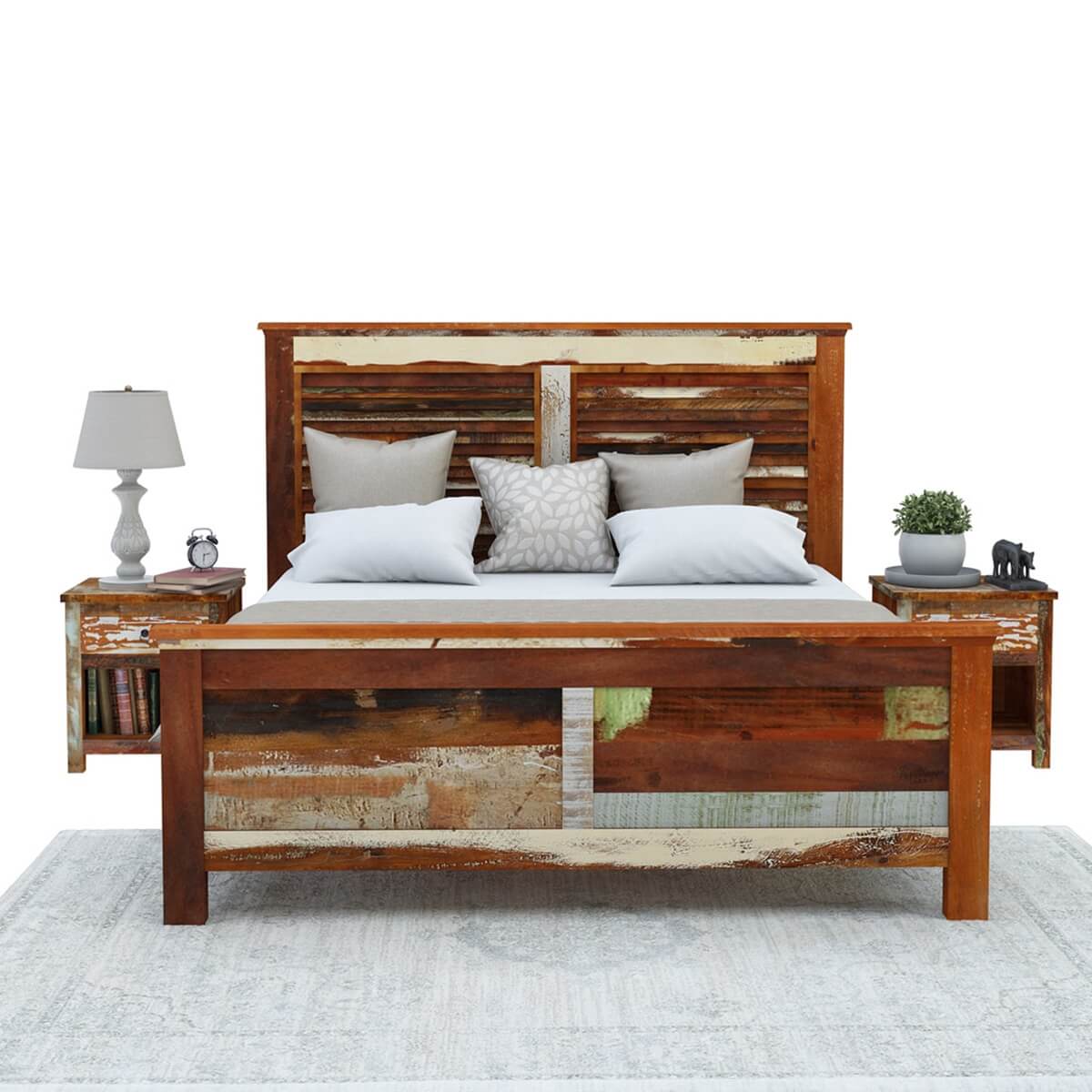 Reclaimed Wood Platform Bed