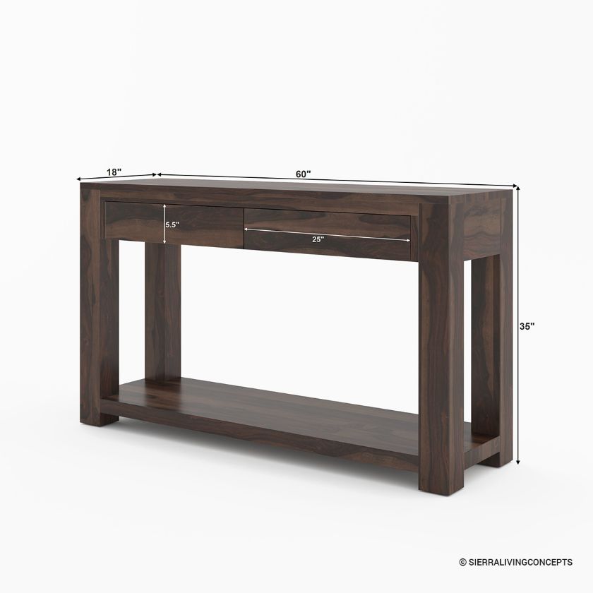Glencoe Console Table With Storage Size Image