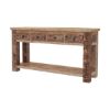 Picture of Britain Handcrafted Rustic Teak Wood 5 Piece Living Room Set