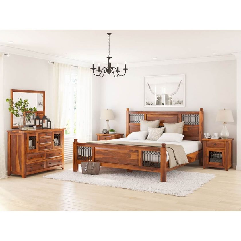 Picture of San Francisco Solid Wood 5 Piece Bedroom Set