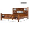 Picture of San Francisco Rustic Solid Wood and Iron Platform Bed Frame