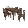Picture of Modern Sierra Rustic Solid Wood Dining Table Set For 6